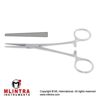 Lovelace Haemostatic Forceps Straight - Cross Serrated Stainless Steel, 16 cm - 6 1/4"